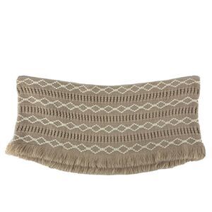 Caroline Hill Pink Fringe Trim Infinity Scarf